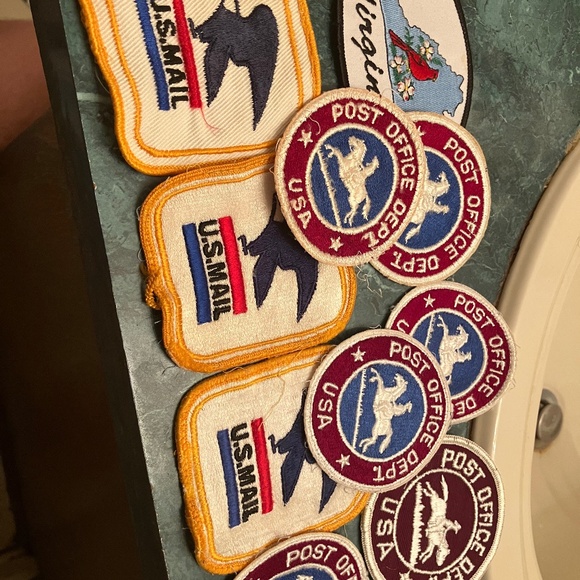 Lot of TEN (10) Diff - VINTAGE - Mail Shoulder Patches - VIRGINIA - - Picture 1 of 2